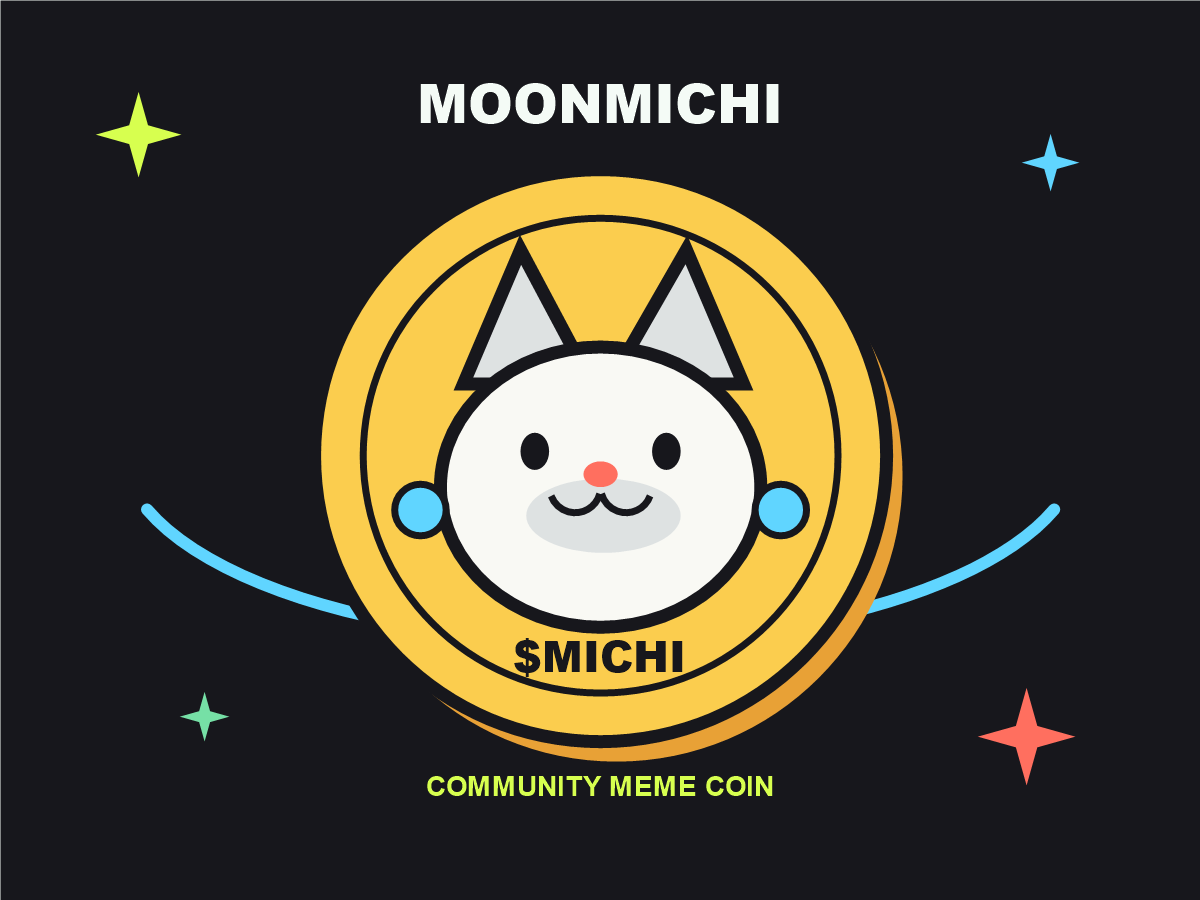 Mascota de MoonMichi en una moneda espacial